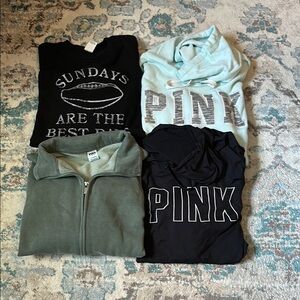 Victoria's Secret PINK Sweatshirt and Hoodie Bundle